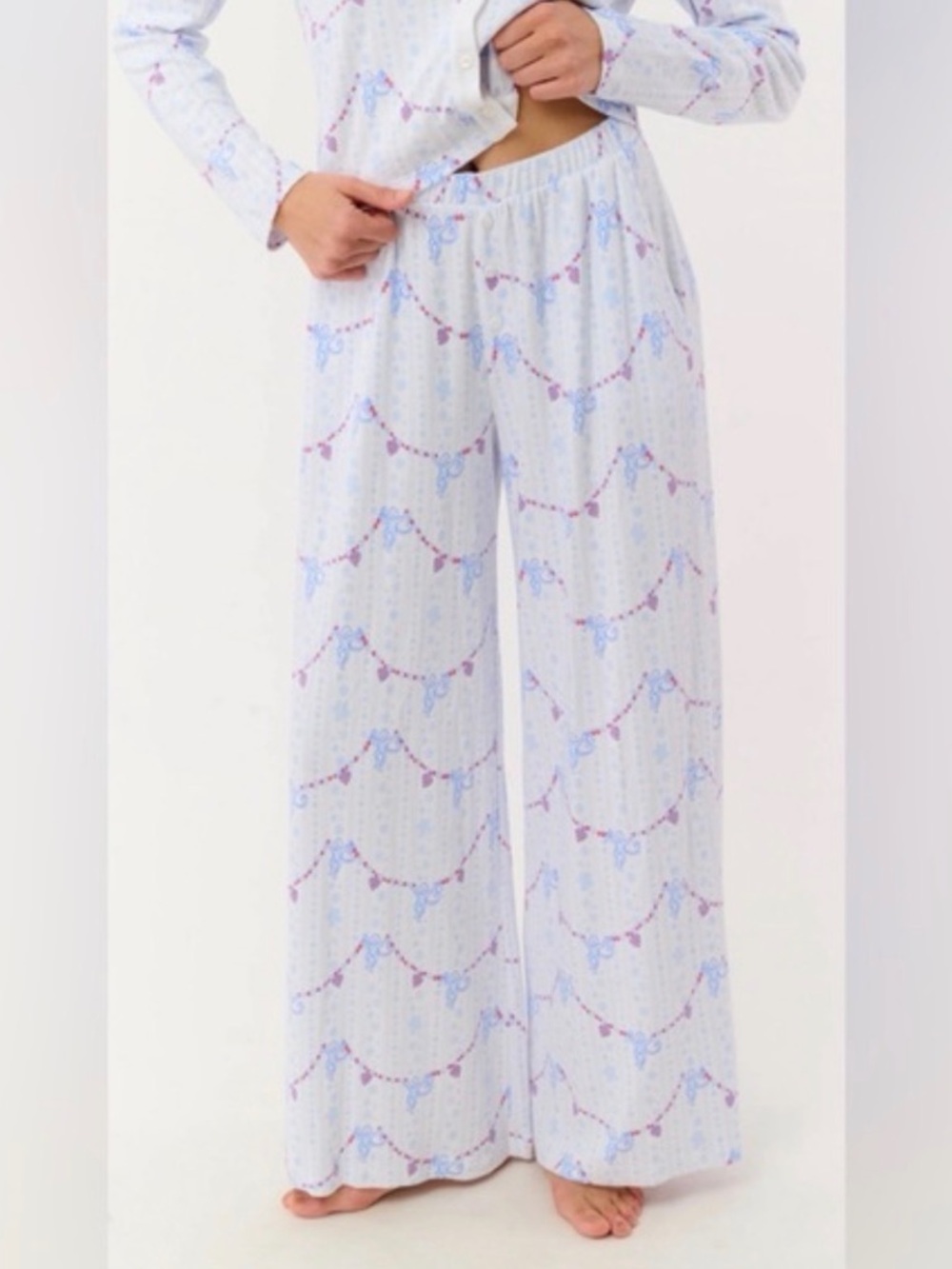 Roller Rabbit 12 days of PRINTMAS snowflake boden pant